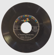 George Hamilton IV If I Possessed A Printing Press 7&quot; Vinyl 1957 45-9782 DUSTIES - £0.76 GBP