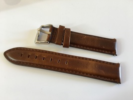 Genuine Leather Brown Suitable For Dw18mm Watch Strap Belt - £23.08 GBP