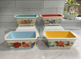 The Pioneer Woman Floral Medley 4.8-Inch Mini Loaf Pans, Set of 4 - £18.68 GBP