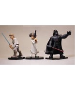 Star Wars (3 pc Set) Cake Toppers Action Figures PVC Collection 4&quot; Tall - $27.56 CAD