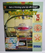 Slot Machine FLYER Bingo Party Video Casino Vintage Gaming Sheet 1990&#39;s - £30.83 GBP