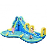Inflatable Water Slide Kids Bounce House with Water Cannons and Hose Wit... - €346,71 EUR