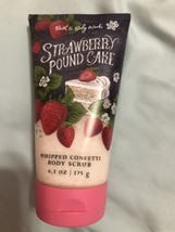 Bath &amp; Body Works Strawberry Pound Cake Whipped Confetti Body Scrub - £19.71 GBP