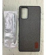 Case Fits Samsung Fabric Back Cover Cloth Galaxy Note 20 With Stylus - £15.95 GBP