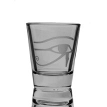 Hip Flask Plus 2oz Eye of Horus shot glass Wadjet Eye - £11.74 GBP