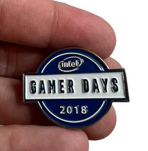 Intel Computers Gamer Days Promotion Pin Button 2018 Collectible - $12.62