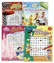 Disney World Search Puzzles and Coloring Book - (Set of 4) Assorted - £12.44 GBP