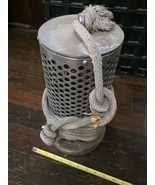 VINTAGE, ANTIQUE, BARREL STRAINER FIRE HOSE NOZZLE ,AMERICAN LaFRANCE, USA - $148.50