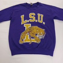 Gildan Heavy Blend LSU Men's Purple Long Sleeve Graphic Sweatshirt Size Small  image 11