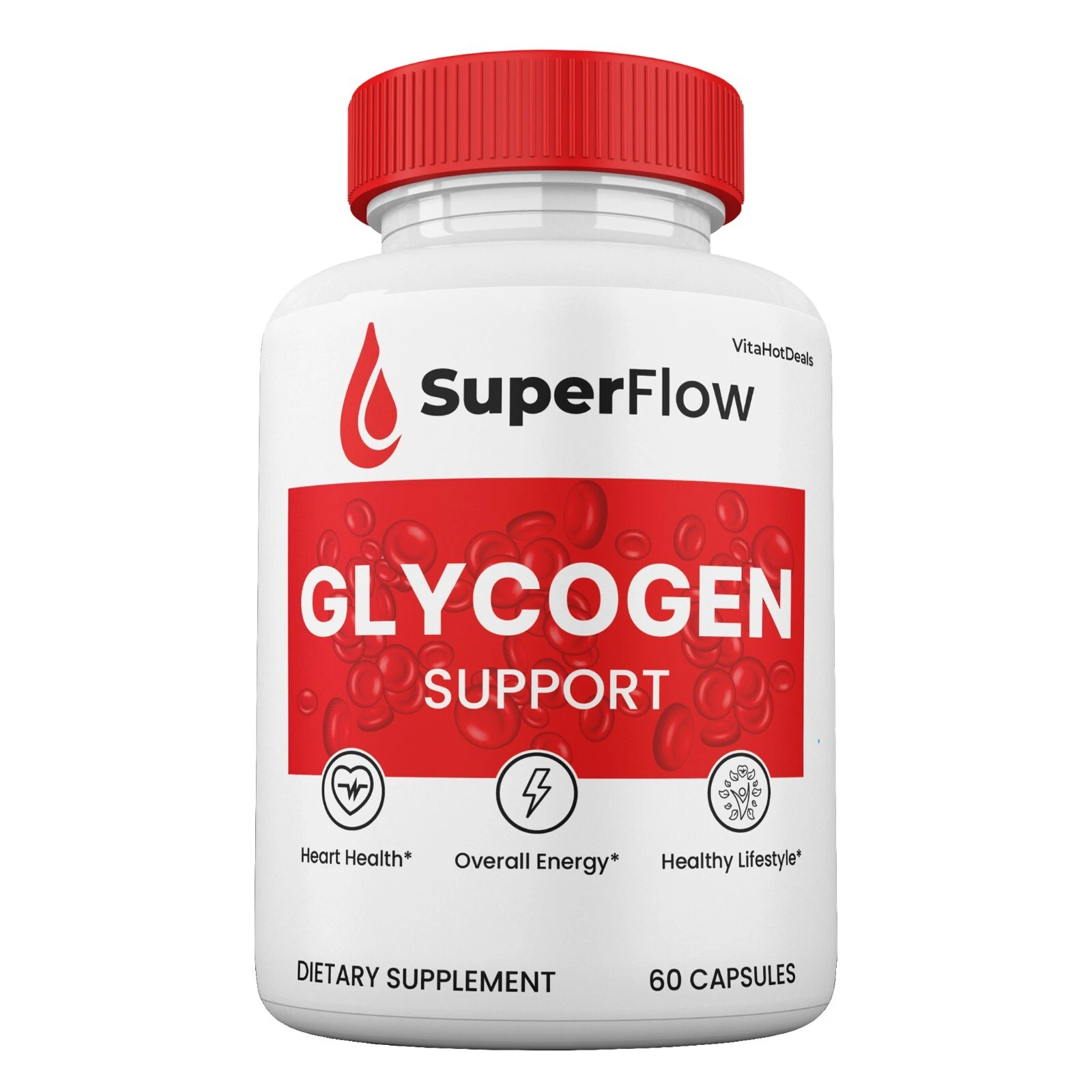 Super Flow Glyco Balance Capsules Premium Blood Wellness Formula 2 Pack - €27,35 EUR