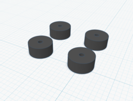 Olympia SM9 / SM8 / SM7 Typewriter Feet (set of 4) or SM9 Chassis Spacers - $18.40