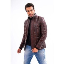 Vinci The Modena Quilted Leather Men Jacket image 5