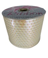 Vintage Iridescent Honeycomb Craft Ribbon Spool Clear Multicolor 50 Yard... - $35.00