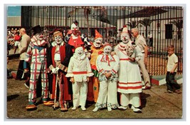 Ringling Bros Circus Clowns Sarasota Florida FL UNP Chrome Postcard Y16 - £7.99 GBP