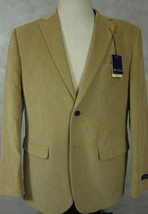 NWT $225 Alan Flusser Light Tan Brown Cotton Corduroy Sport Coat 42R L - $53.99