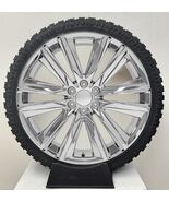 24&quot; Chrome Platinum Wheels X/T Tires Cadillac Escalade Chevy Tahoe GMC Y... - $4,221.79 CAD