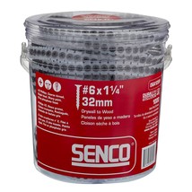 Senco 06A125P DuraSpin Number 6 by 1-1/4-Inch Drywall to Wood Collated Screw (1, - £39.16 GBP