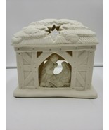 PartyLite Nativity O Holy Night Tea Light Candle Holder Manger Bisque P0... - £15.54 GBP