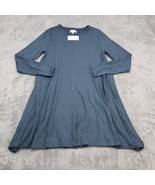 Lou Grey Dress Womens S Navy Blue Long Sleeve Flowy Hem Knee Length Casu... - £20.38 GBP