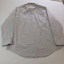 Ryan Seacrest Slim Fit Men Shirt Adult Medium Gray Button Up Long Sleeve 15 1/2 image 2