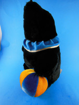 Seal Hand Puppet With Beach Ball 15&quot;  Outrageous Inc Black lush plush - £10.91 GBP