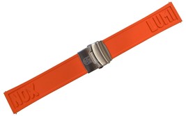 Genuine Luminox Watch Band Strap 24mm EPDM Orange Steel 3050/3080/3150/4200/8800 - £77.31 GBP