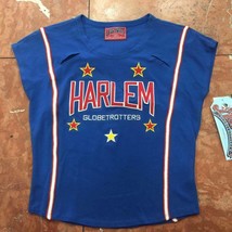 Women&#39;s Harlem Globetrotters Royal Blue Tee Shirt - £35.31 GBP