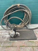 Vintage Stainless Steel Belt Driven Pump w/Hoses &amp; Connections OHIO PICK... - $147.00