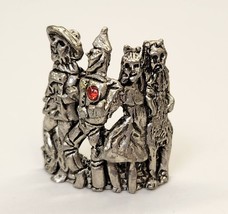 1997 Cci Comstock Pewter Wizard of OZ Miniature - Dorothy Scarcrow Tinman &amp; Lion - £16.89 GBP