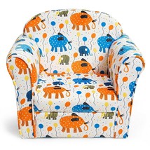 Kids Elephant Upholstered Sofa with Armrest - Color: Multicolor - £90.43 GBP