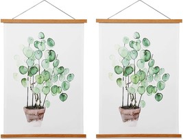 Natural Teak Magnetic Poster Frame Hanger For 16X24, 16X22, And, And Canvas Art. - £28.72 GBP