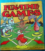 FUN-TIME Games George L Carlson 1937 Platt &amp; Munk 3500C HORSE-PLAY~APPLE Picking - £20.78 GBP