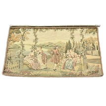 Lake Como Villa d&#39;Este Italian Woven Tapestry Wall Hanging 50&quot;x28&quot; w/Rod... - $193.00