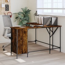  Desk Smoked Oak Engineered Wood Medium Adjustable Feet Desk - $5,142.71 MXN