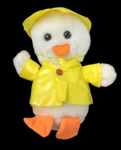 Jerry Elsner Yellow Duck Chicken Chick 7” Plush Yellow Raincoat - £11.79 GBP