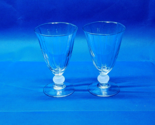 Vintage Bryce Brothers CONTOUR FROST 5½” Ball Stem Beverage Glass - Pair... - £28.04 GBP
