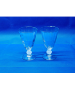 Vintage Bryce Brothers CONTOUR FROST 5½” Ball Stem Beverage Glass - Pair... - £27.35 GBP