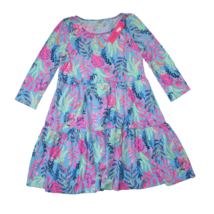 NWT Lilly Pulitzer Geanna in Porto Blue You&#39;ve Been Spotted Tiered Swing Dress S - £73.52 GBP