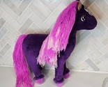 Rainbow Brite Stormy&#39;s Horse Skydancer Plush Lightening Bolt Purple Pony... - $23.71