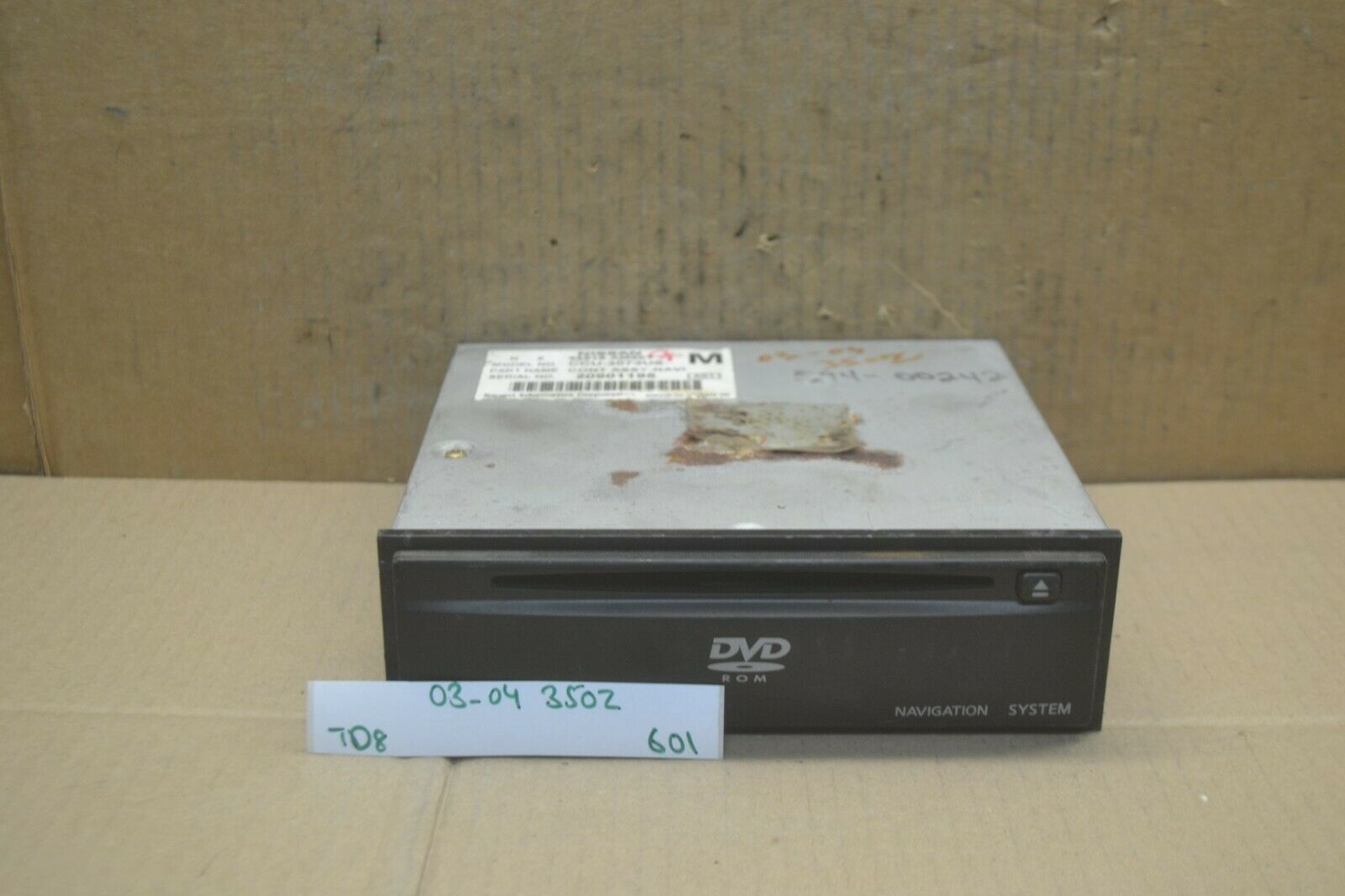 2003 Infiniti G35 Navigation DVD Player Drive 25915AM601 601-7d8 - $14.99