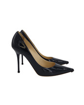 Jimmy Choo Romy Pointy Toe Pumps In Navy Patent Leather Women Blue Size 37 - £151.14 GBP