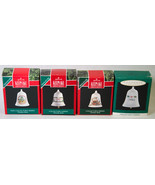 4 Hallmark Collector&#39;s Series Keepsake Miniature Thimble Bells Ornaments... - £7.98 GBP