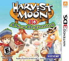 Harvest Moon 3D: A New Beginning - Nintendo 3DS [Natsume Farming 2DS RPG] NEW - £35.25 GBP