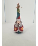 GANZ Heavy Santa Round bottom Holding hands behind back decor shelf sitter - $19.14 CAD