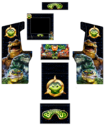 Arcade1up Legacy,Arcade 1up BattleToads arcade design Artwork Vinyl Grap... - €57,43 EUR+