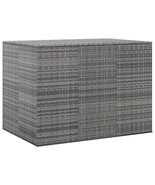  Cushion Box Gray PE rattan Large Cushion Box Rectangular - $475.49