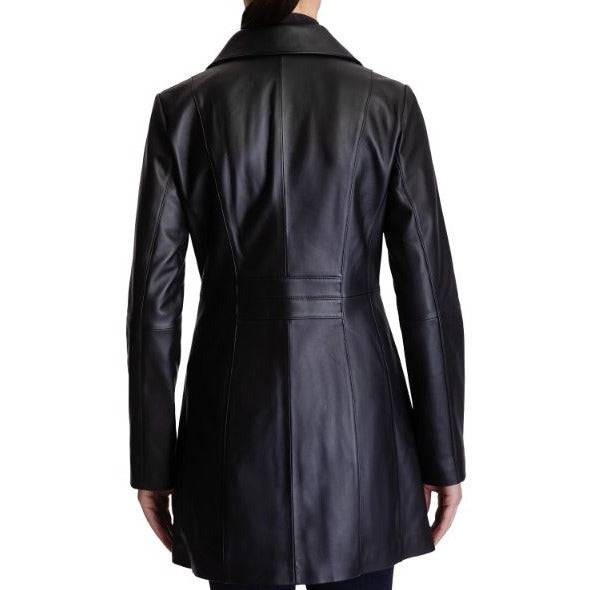 Anne Klein Women's Mid-length Leather Coat Item image 3