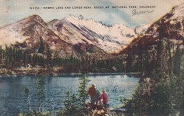 Nymph Lake Longs Peak Rocky Mt. National Park Colorado CO Postcard C20 - £2.36 GBP