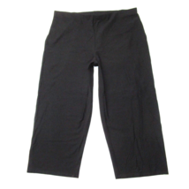 NWT Eileen Fisher Straight Cropped in Black Washable Stretch Crepe Pants 2X - £73.54 GBP