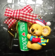 Carlton Cards Christmas Ornament 2002 New Home Koala Bear and Key Origin... - $8.99